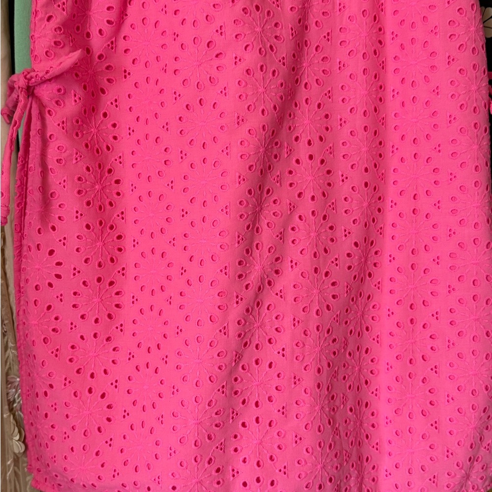 Lilly Pulitzer Neon Pink Eyelet Romper - Picture 5 of 5